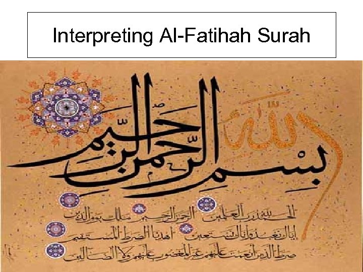 Interpreting Al-Fatihah Surah 29 