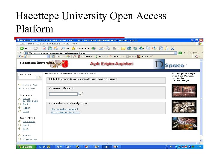 Hacettepe University Open Access Platform 
