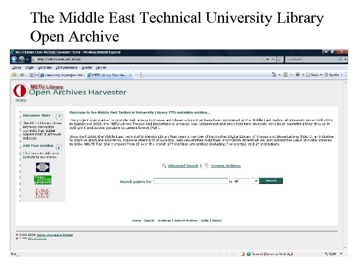 The Middle East Technical University Library Open Archive 