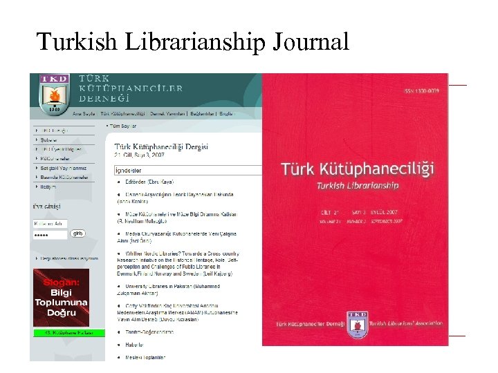 Turkish Librarianship Journal 