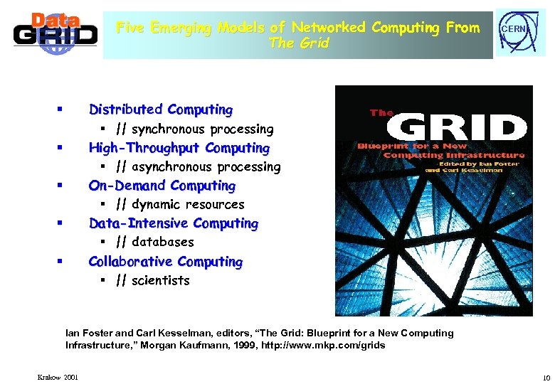 Five Emerging Models of Networked Computing From The Grid CERN Distributed Computing § ||