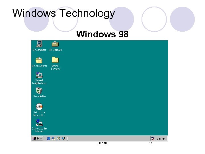 Windows Technology Windows 98 TID 1103 67 