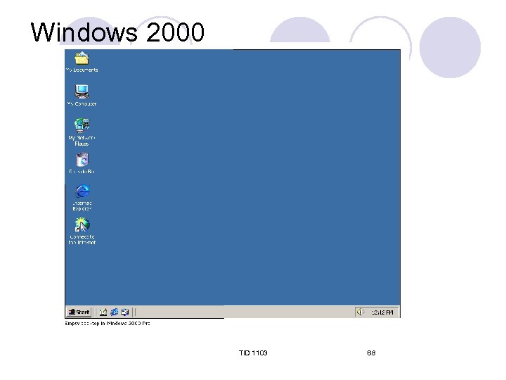 Windows 2000 TID 1103 68 