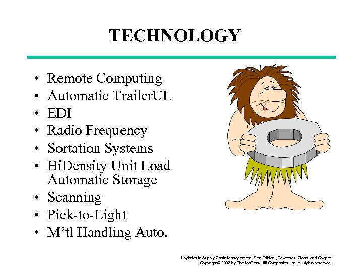 TECHNOLOGY • • • Remote Computing Automatic Trailer. UL EDI Radio Frequency Sortation Systems