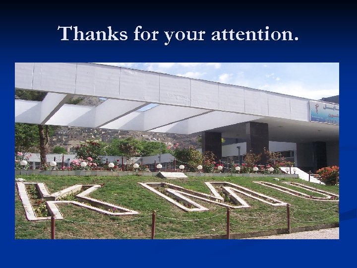 Thanks for your attention. 