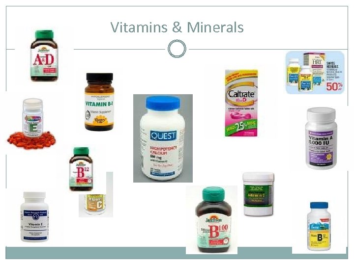 Vitamins & Minerals 