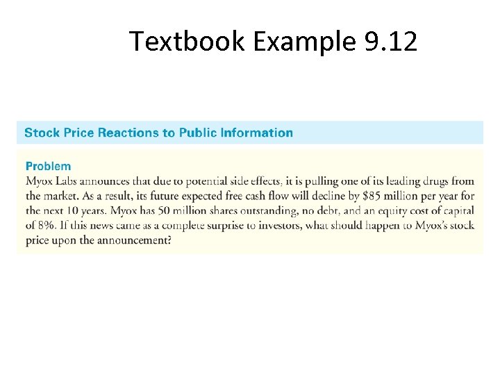 Textbook Example 9. 12 