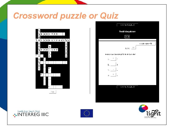 Crossword puzzle or Quiz 