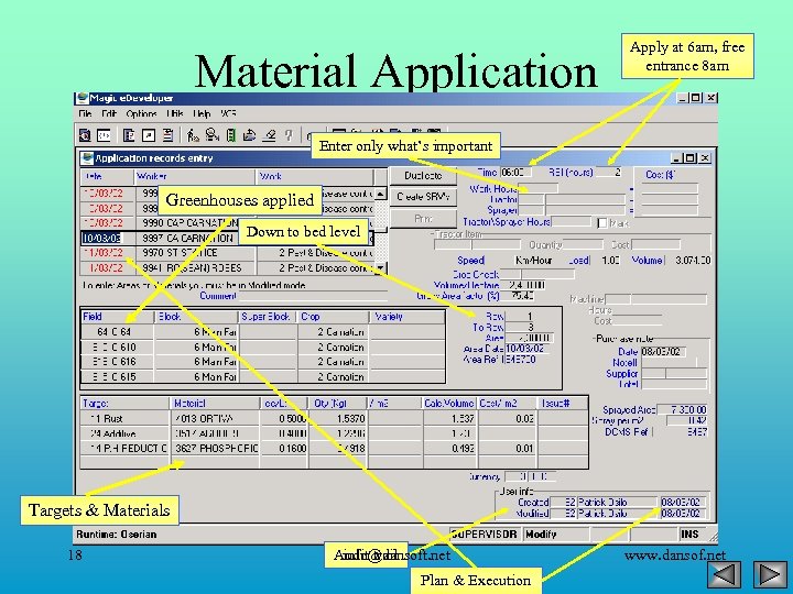 Material Application Apply at 6 am, free entrance 8 am Enter only what’s important