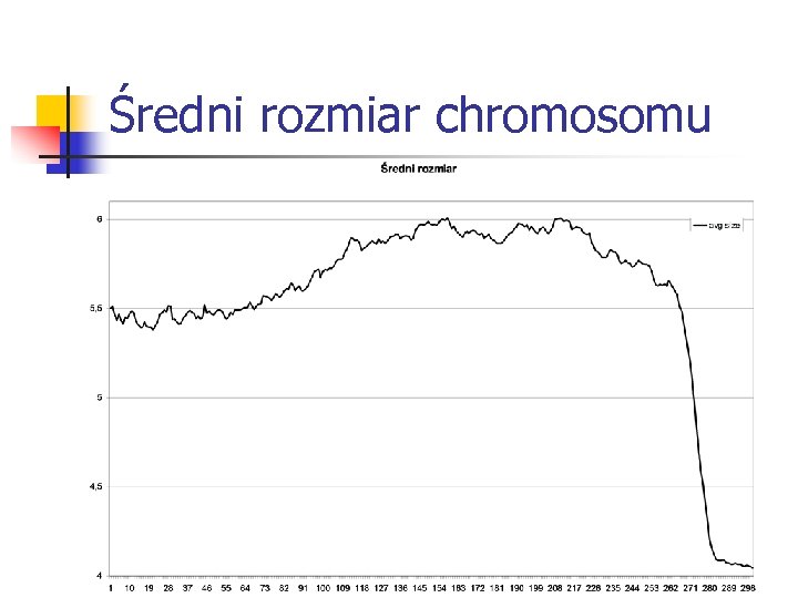 Średni rozmiar chromosomu 