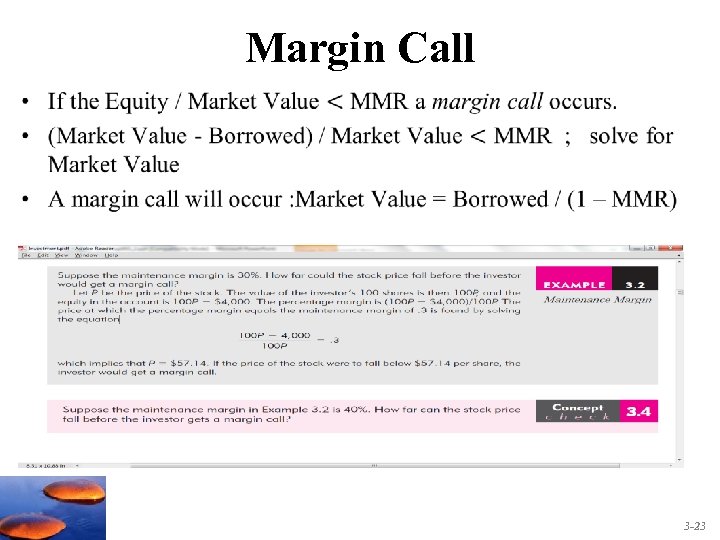 Margin Call • 3 -23 