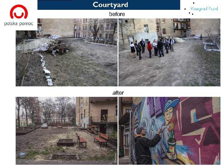 [ Courtyard before after 