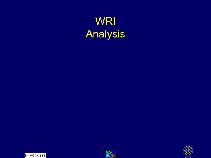 WRI Analysis 