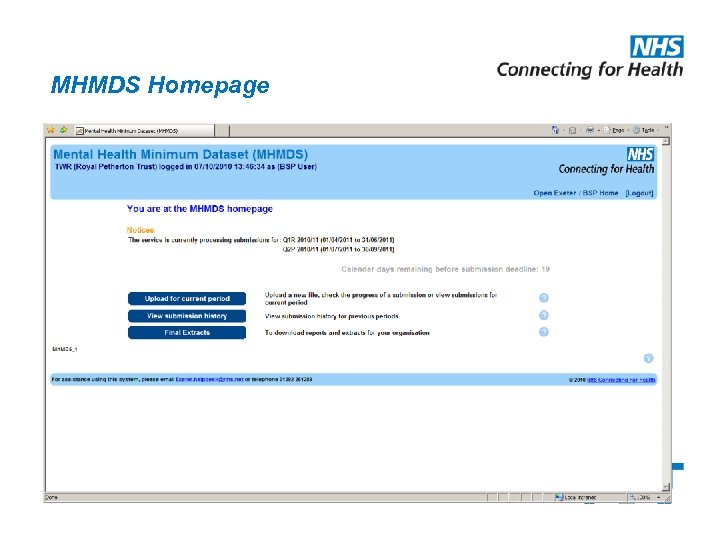 MHMDS Homepage 