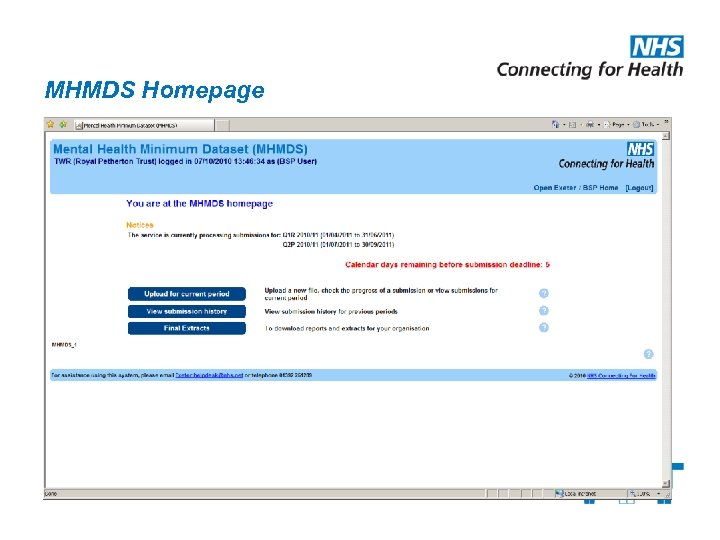 MHMDS Homepage 