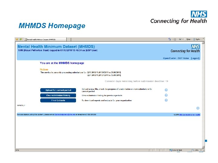 MHMDS Homepage 