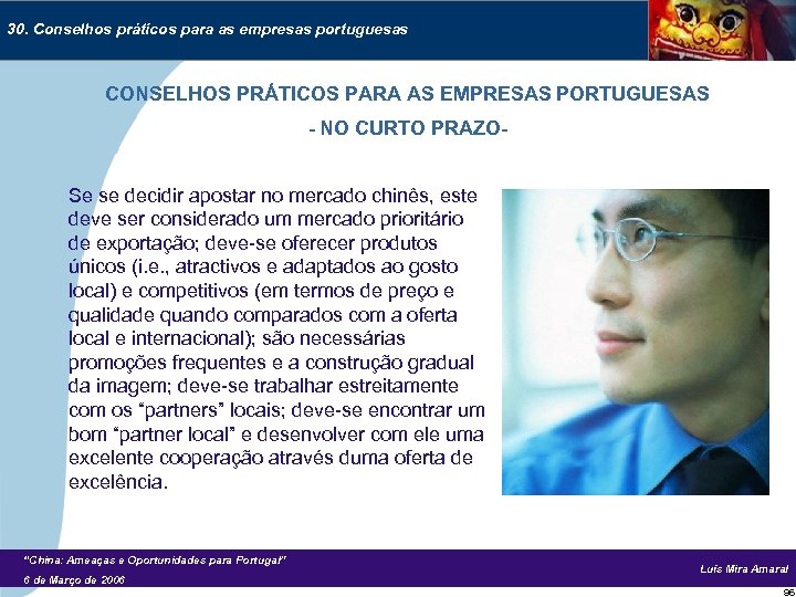30. Conselhos práticos para as empresas portuguesas CONSELHOS PRÁTICOS PARA AS EMPRESAS PORTUGUESAS -