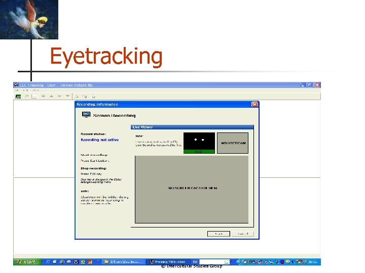 Eyetracking © Intercultural Studies Group 