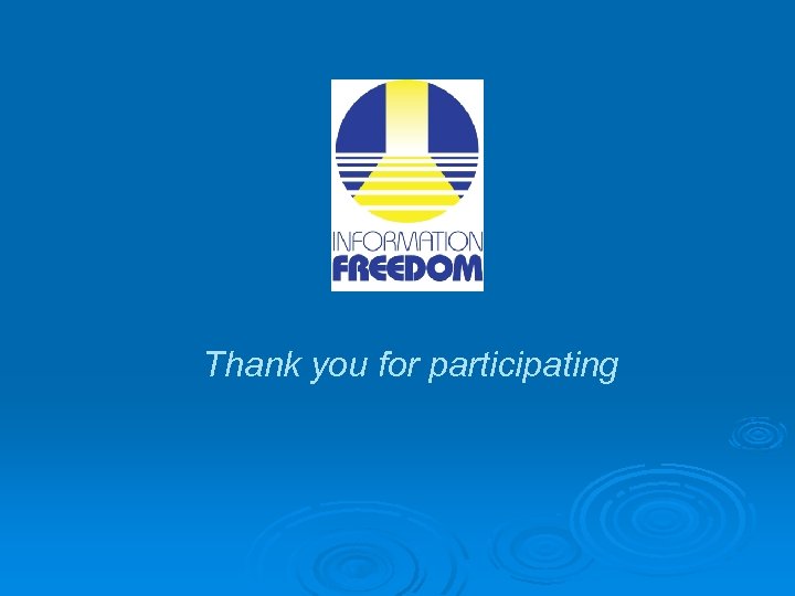 Thank you for participating 