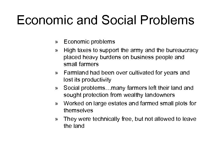 Economic and Social Problems » Economic problems » High taxes to support the army