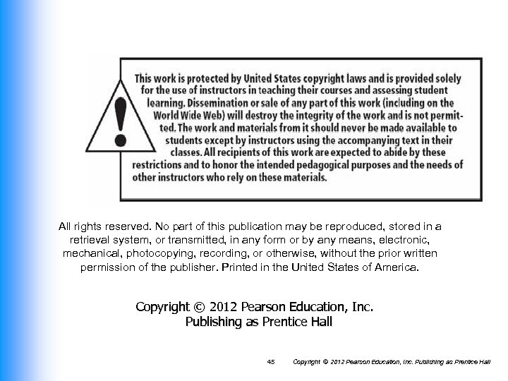 All rights reserved. No part of this publication may be reproduced, stored in a