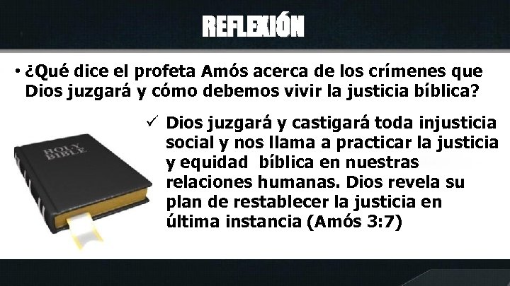 REFLEXIÓN • ¿Qué dice el profeta Amós acerca de los crímenes que Dios juzgará