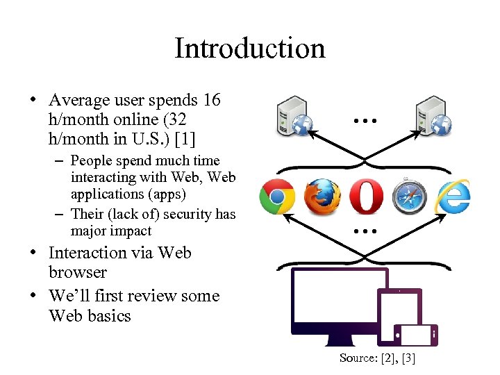 Introduction • Average user spends 16 h/month online (32 h/month in U. S. )