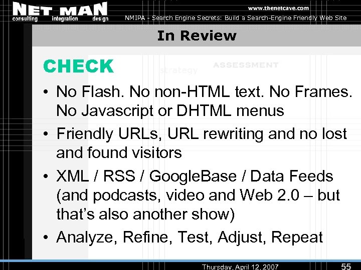 NMIPA - Search Engine Secrets: Build a Search-Engine Friendly Web Site In Review CHECK