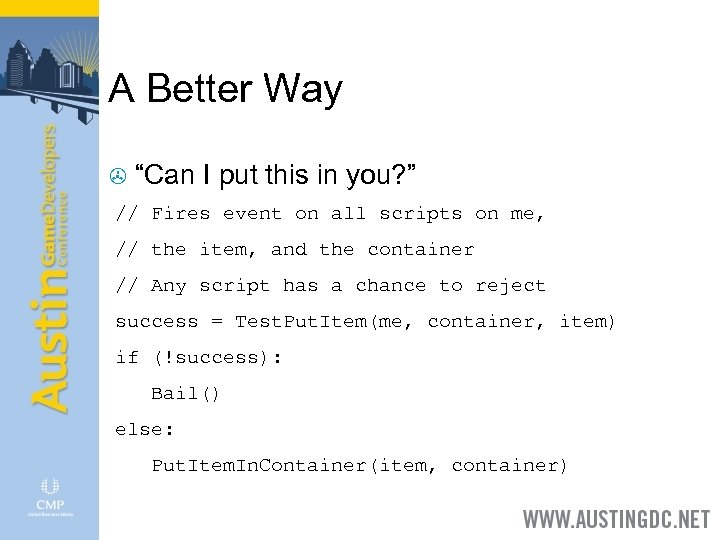 A Better Way > “Can I put this in you? ” // Fires event