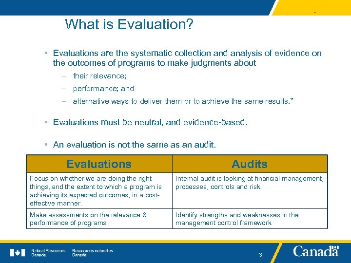 . What is Evaluation? • Evaluations are the systematic collection and analysis of evidence