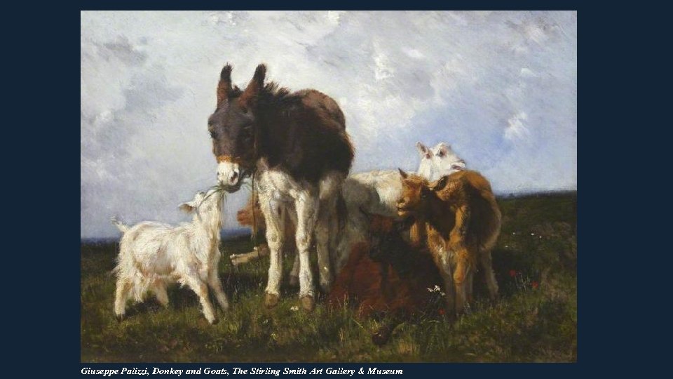 Giuseppe Palizzi, Donkey and Goats, The Stirling Smith Art Gallery & Museum 