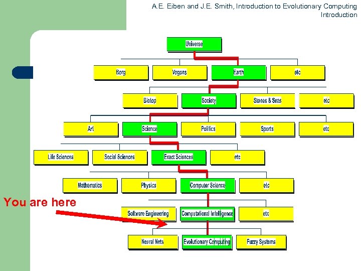 A. E. Eiben and J. E. Smith, Introduction to Evolutionary Computing Introduction You are