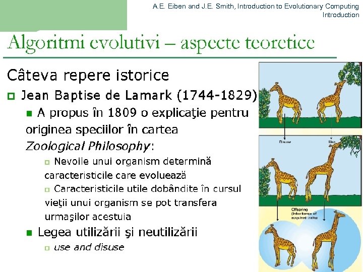 A. E. Eiben and J. E. Smith, Introduction to Evolutionary Computing Introduction 