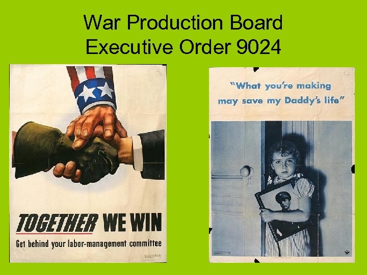 War Production Board Executive Order 9024 