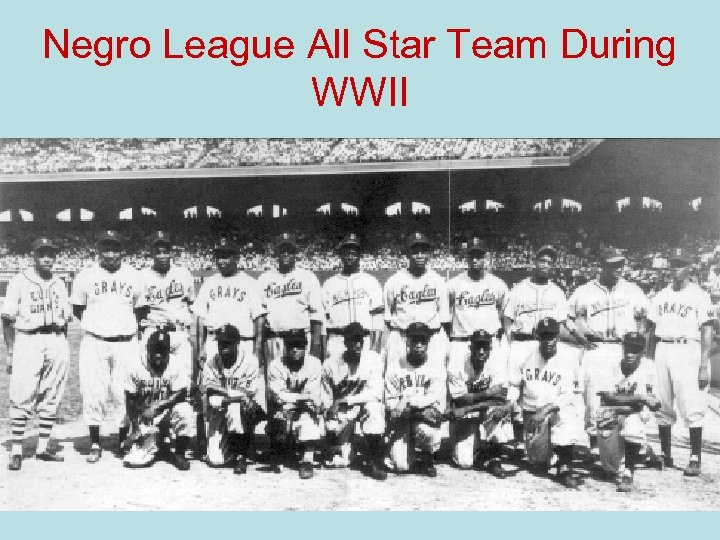 Negro League All Star Team During WWII 