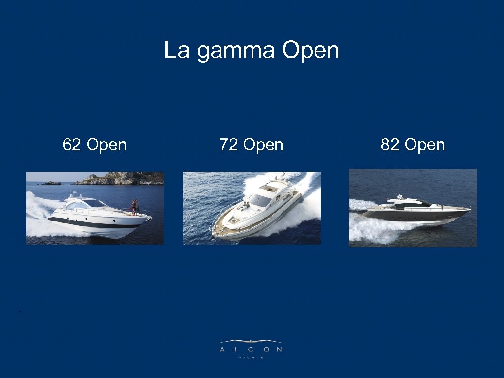 PARLA L’AD La gamma Open 62 Open 72 Open 82 Open 
