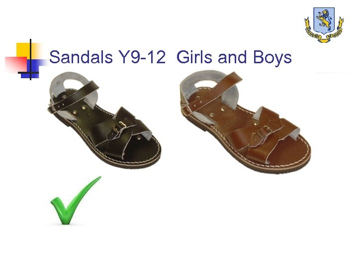 Sandals Y 9 -12 Girls and Boys 