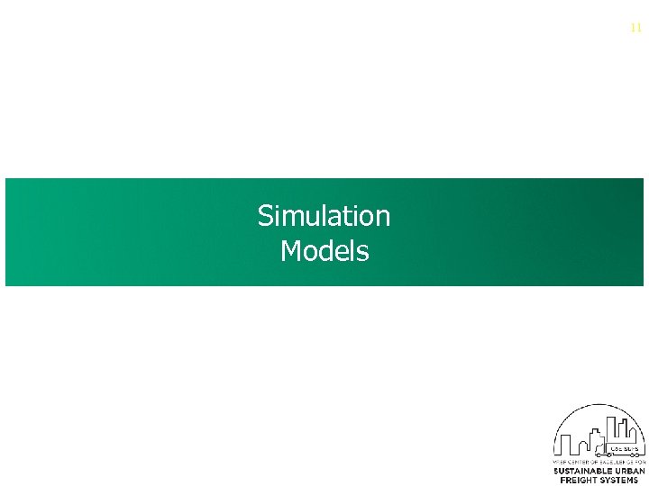 11 Simulation Models 