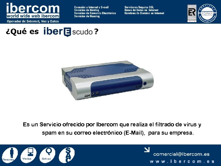 ¿Qué es ? Es un Servicio ofrecido por Ibercom que realiza el filtrado de