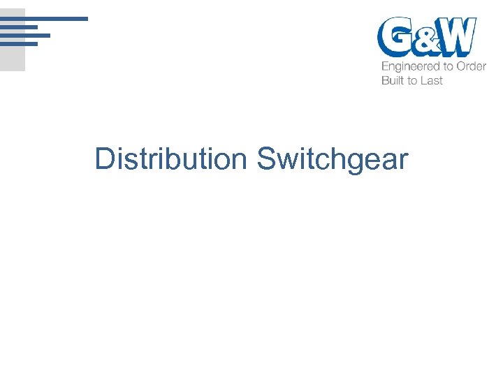 Distribution Switchgear 