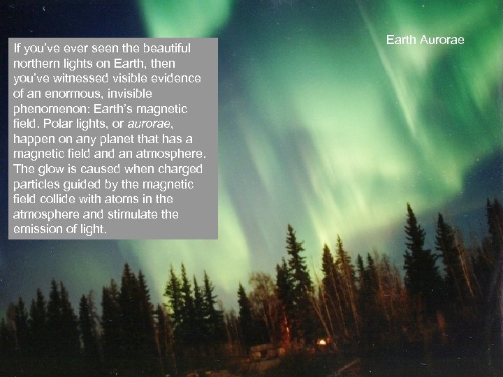 If you’ve ever seen the beautiful northern lights on Earth, then you’ve witnessed visible