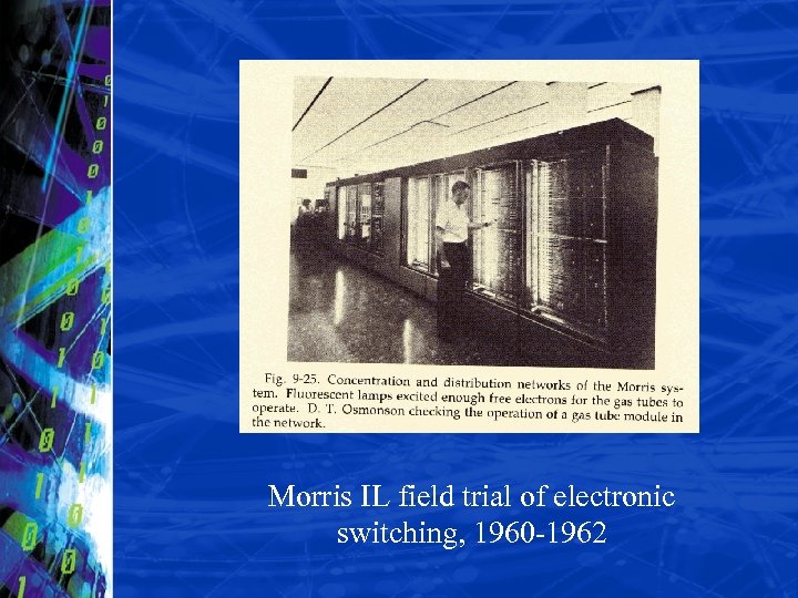 Morris IL field trial of electronic switching, 1960 -1962 