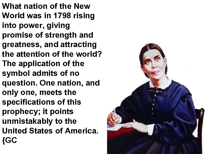 What nation of the New World was in 1798 rising into power, giving promise