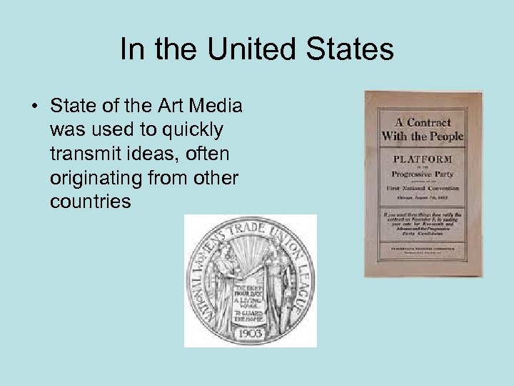 In the United States • State of the Art Media was used to quickly