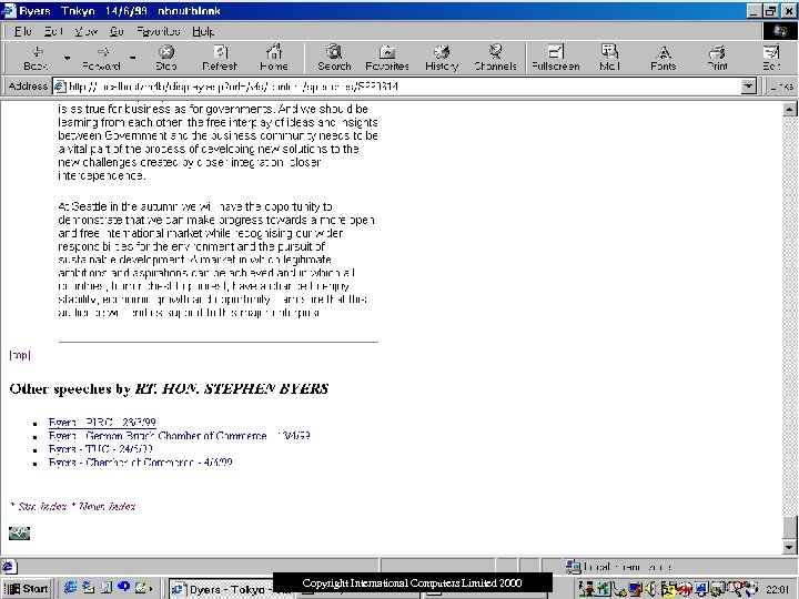 After Content Management. . . Copyright International Computers Limited 2000 