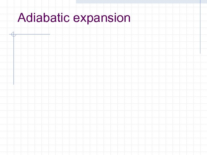 Adiabatic expansion 