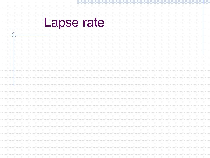 Lapse rate 