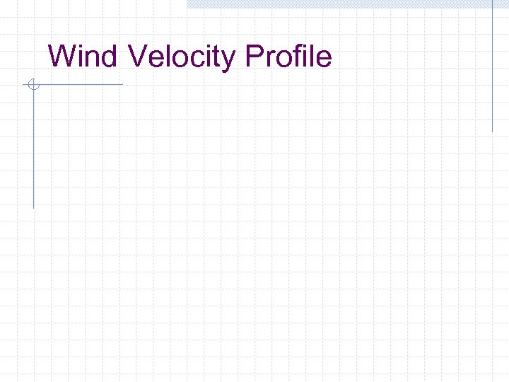 Wind Velocity Profile 