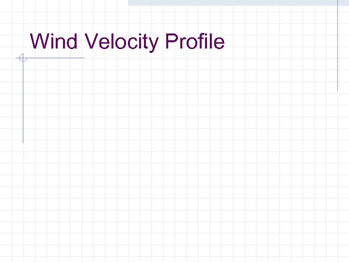 Wind Velocity Profile 