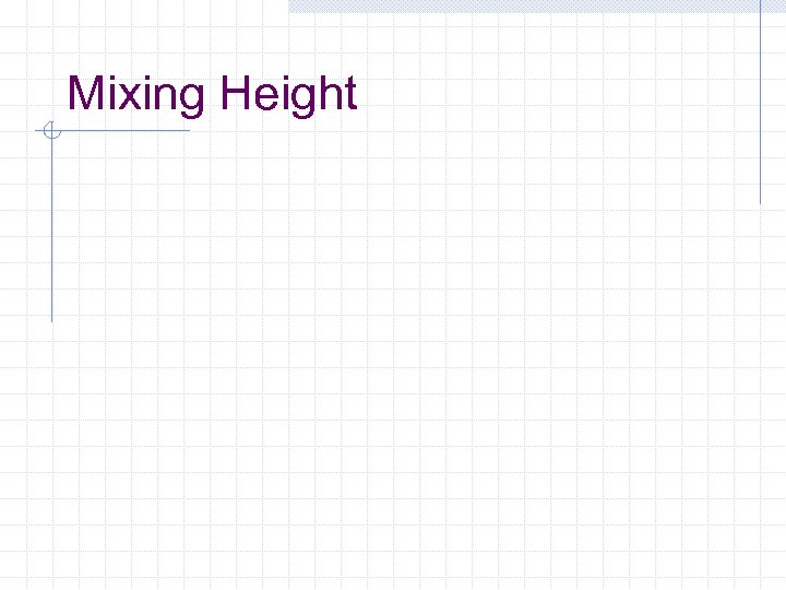 Mixing Height 